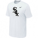 MLB Chicago White Sox Nike Heathered White Club Logo T-Shirt