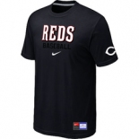 MLB Cincinnati Reds Nike Black Short Sleeve Practice T-Shirt