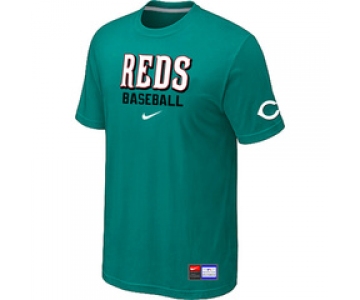 MLB Cincinnati Reds Nike Green Short Sleeve Practice T-Shirt