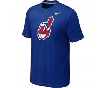 MLB Cleveland Indians Heathered Nike Blue Blended T-Shirt