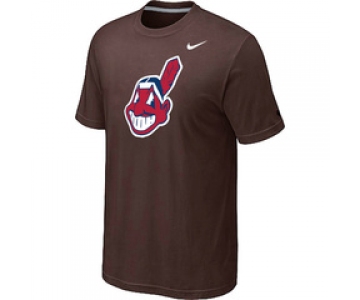 MLB Cleveland Indians Heathered Nike Brown Blended T-Shirt