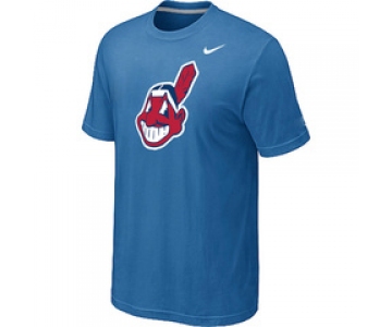 MLB Cleveland Indians Heathered Nike light Blue Blended T-Shirt