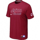 MLB Cleveland Indians Nike Red Short Sleeve Practice T-Shirt