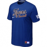 MLB Detroit Tigers Blue Nike Short Sleeve Practice T-Shirt