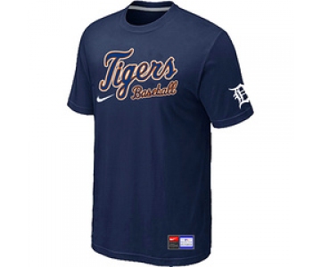 MLB Detroit Tigers D.Blue Nike Short Sleeve Practice T-Shirt