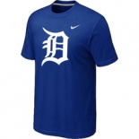 MLB Detroit Tigers Heathered Blue Nike Blended T-Shirt