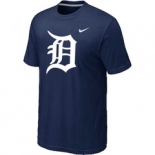 MLB Detroit Tigers Heathered D.Blue Nike Blended T-Shirt