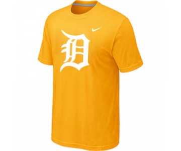 MLB Detroit Tigers Heathered Yellow Nike Blended T-Shirt