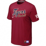 MLB Detroit Tigers Red Nike Short Sleeve Practice T-Shirt