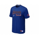 MLB Houston Astros Blue Nike Short Sleeve Practice T-Shirt