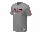 MLB Houston Astros L.Grey Nike Short Sleeve Practice T-Shirt