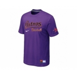 MLB Houston Astros Purple Nike Short Sleeve Practice T-Shirt