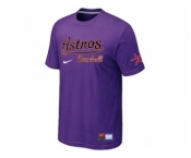 MLB Houston Astros Purple Nike Short Sleeve Practice T-Shirt