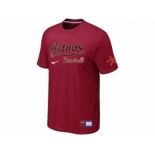 MLB Houston Astros Red Nike Short Sleeve Practice T-Shirt