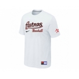 MLB Houston Astros White Nike Short Sleeve Practice T-Shirt