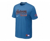 MLB Houston Astros light Blue Nike Short Sleeve Practice T-Shirt