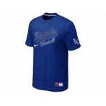 MLB Kansas City Royals Blue Nike Short Sleeve Practice T-Shirt