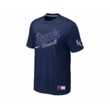 MLB Kansas City Royals D.Blue Nike Short Sleeve Practice T-Shirt