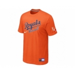 MLB Kansas City Royals Orange Nike Short Sleeve Practice T-Shirt