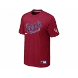 MLB Kansas City Royals Red Nike Short Sleeve Practice T-Shirt