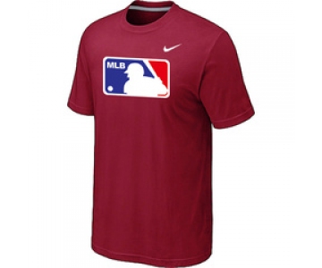 MLB Logo Heathered Nike Red Blended T-Shirt