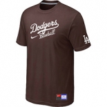 MLB Los Angeles Dodgers Nike Short Sleeve Practice T-Shirt light Brown