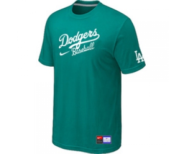 MLB Los Angeles Dodgers Nike Short Sleeve Practice T-Shirt light Green