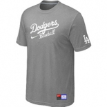 MLB Los Angeles Dodgers Nike Short Sleeve Practice T-Shirt light L.Grey