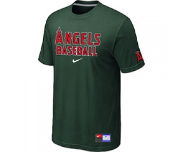 MLB Los Angeles of Anaheim D.Green Nike Short Sleeve Practice T-Shirt