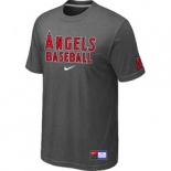 MLB Los Angeles of Anaheim D.Grey Nike Short Sleeve Practice T-Shirt