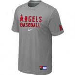 MLB Los Angeles of Anaheim L.Grey Nike Short Sleeve Practice T-Shirt