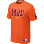 MLB Los Angeles of Anaheim Orange Nike Short Sleeve Practice T-Shirt