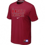 MLB Los Angeles of Anaheim Red Nike Short Sleeve Practice T-Shirt