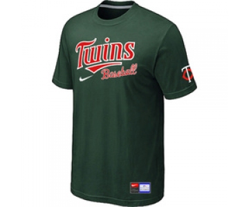 MLB Minnesota Twins D.Green Nike Short Sleeve Practice T-Shirt