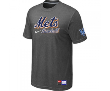 MLB New York Mets D.Grey Nike Short Sleeve Practice T-Shirt