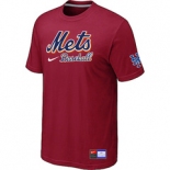 MLB New York Mets Red Nike Short Sleeve Practice T-Shirt