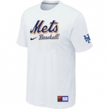 MLB New York Mets White Nike Short Sleeve Practice T-Shirt