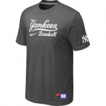 MLB New York Yankees D.Grey Nike Short Sleeve Practice T-Shirt