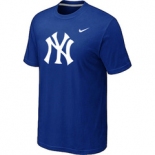 MLB New York Yankees Heathered Blue Nike Blended T-Shirt