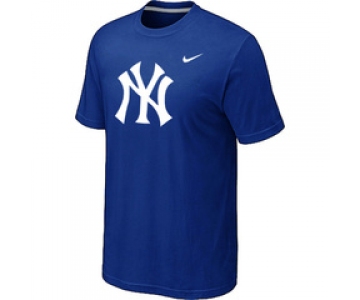 MLB New York Yankees Heathered Blue Nike Blended T-Shirt