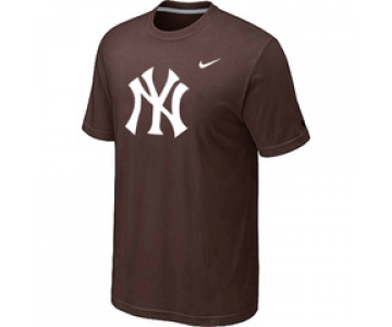 MLB New York Yankees Heathered Brown Nike Blended T-Shirt