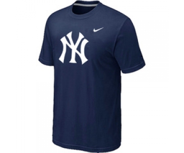 MLB New York Yankees Heathered D.Blue Nike Blended T-Shirt