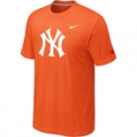 MLB New York Yankees Heathered Orange Nike Blended T-Shirt