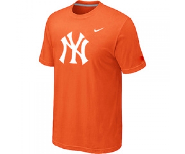 MLB New York Yankees Heathered Orange Nike Blended T-Shirt