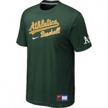 MLB Oakland Athletics D.Green Nike Short Sleeve Practice T-Shirt