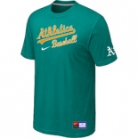 MLB Oakland Athletics Green Nike Short Sleeve Practice T-Shirt