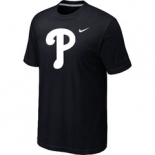 MLB Philadelphia Phillies Heathered Black Nike Blended T-Shirt