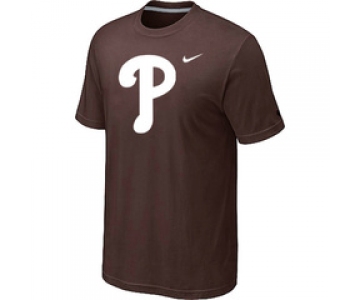 MLB Philadelphia Phillies Heathered Brown Nike Blended T-Shirt