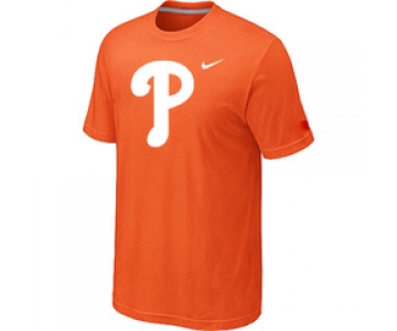 MLB Philadelphia Phillies Heathered Orange Nike Blended T-Shirt