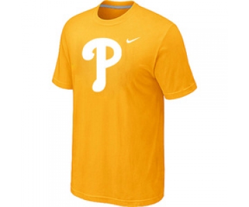 MLB Philadelphia Phillies Heathered Yellow Nike Blended T-Shirt